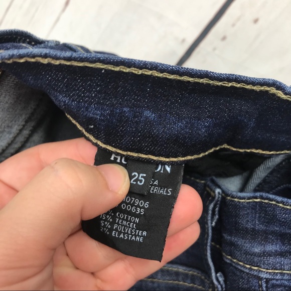 Women’s Hudson Size 25 Slim Boot Low Rise Jeans W - Picture 4 of 7